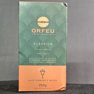 Café Torrado e Móido ORFEU Clássico Caixa 250g NEW Box dented Imported